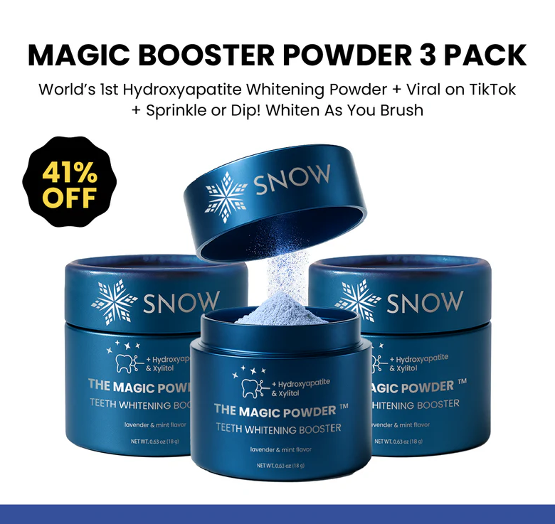 Magic Whitening Toothpaste Villcov® Powder with Hydroxyapatite - World's First & Only! Sprinkle or Dip!