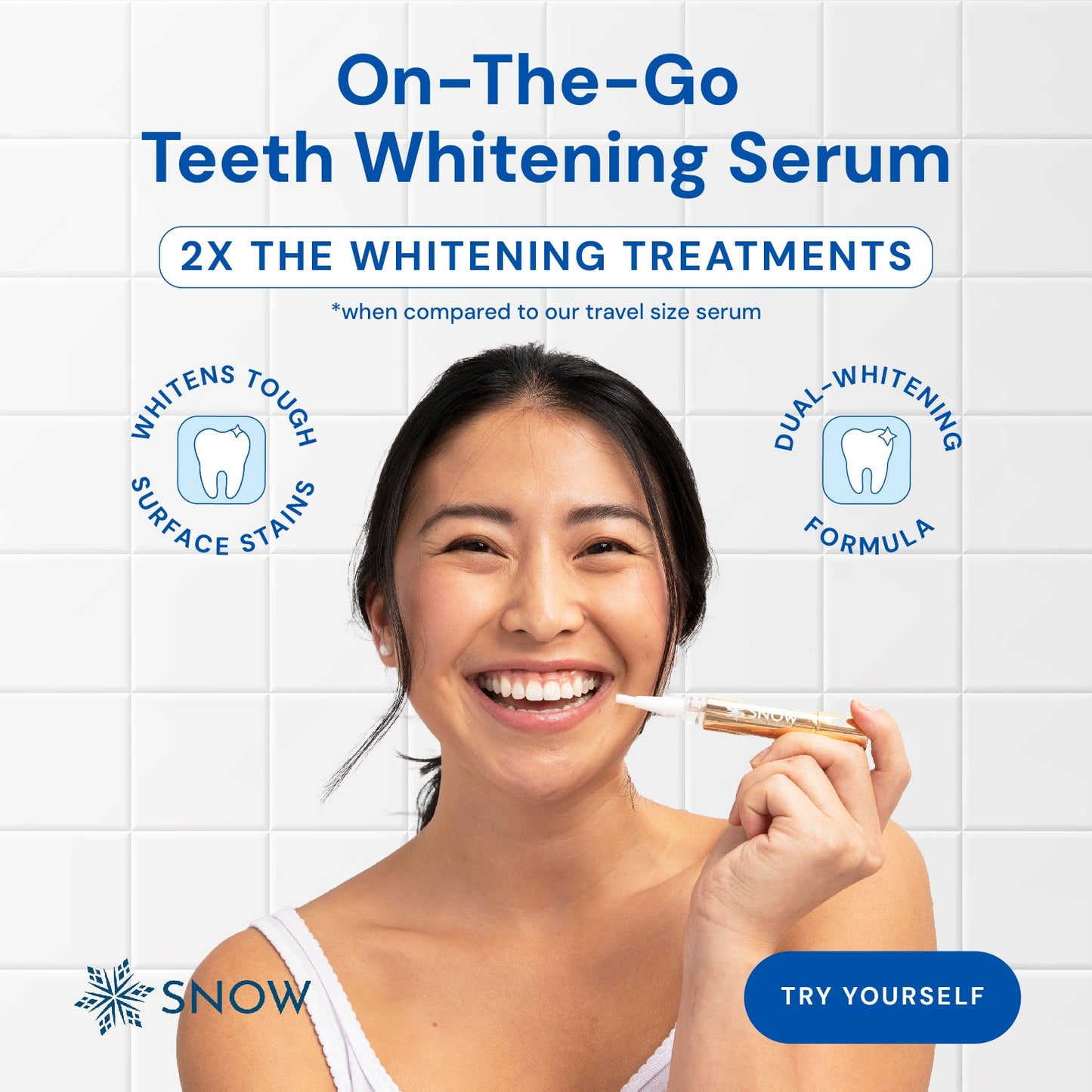Extra-strength Whitening Gold Serum Pen Dual-peroxide Formula