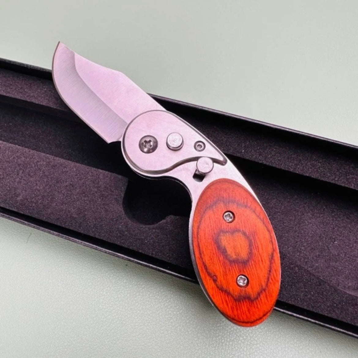 🔥LAST DAY 70% OFF🔥 Wood Handle Outdoor Mini Folding Knife2