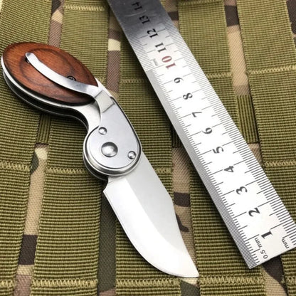 🔥LAST DAY 70% OFF🔥 Wood Handle Outdoor Mini Folding Knife2