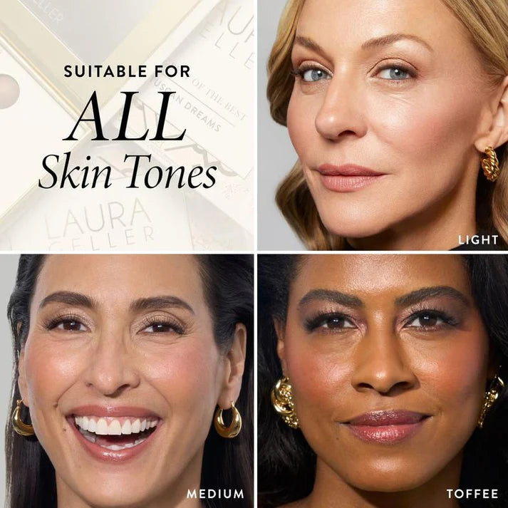 Baked makeup, but make it art — velvety glow, full-on aesthetic.