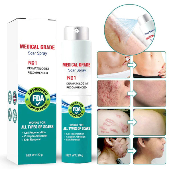 Scar Remove – Medical Grade Scar Spray(For example Acne Scars, Surgical Scars and Stretch Marks ⚡️⚡️⚡️)