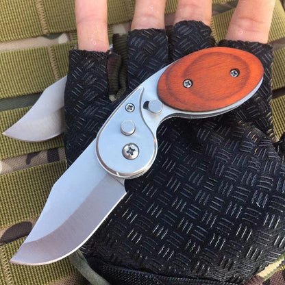🔥LAST DAY 70% OFF🔥 Wood Handle Outdoor Mini Folding Knife2