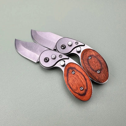 🔥LAST DAY 70% OFF🔥 Wood Handle Outdoor Mini Folding Knife2