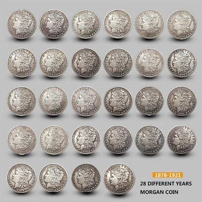 [Complete Set]1878-1921 Morgan Silver Dollar 28PC💰